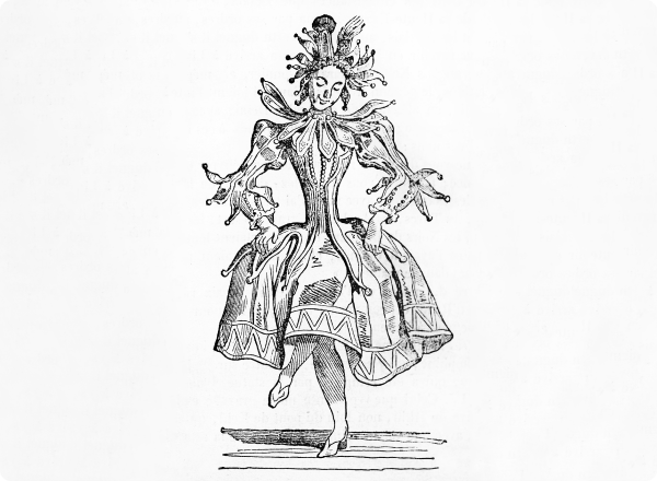 female jester illustration