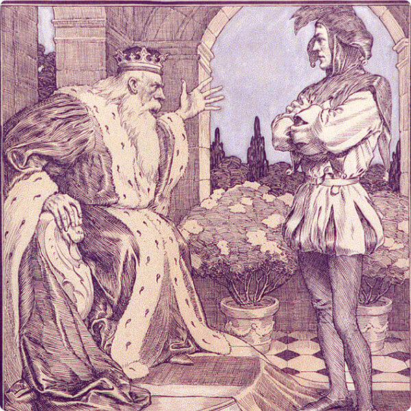 Illustration of King and Jester from 