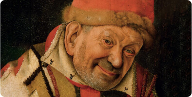 Portrait of the Ferrara Court Jester Gonella by Jean Fouquet