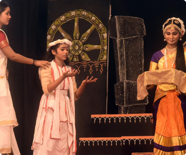 Vidushakas - indian jesters - stage performance