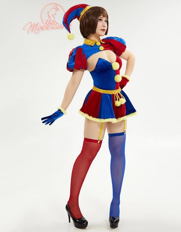 women's clown cosplay costume front