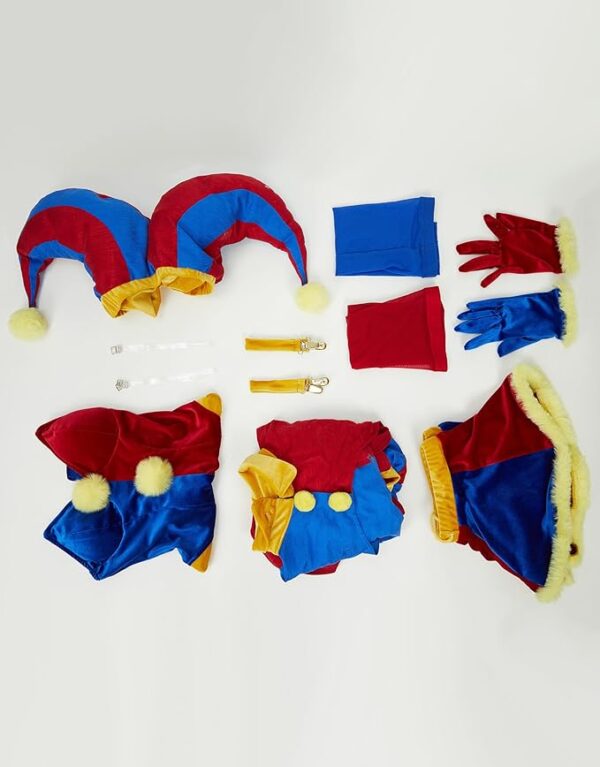 women's clown cosplay costume inclusions
