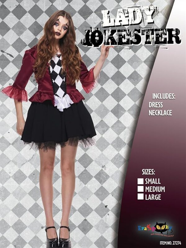 women's lady jokester costume package