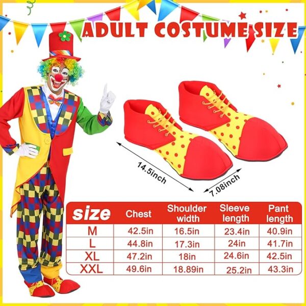 clown costume set adult size