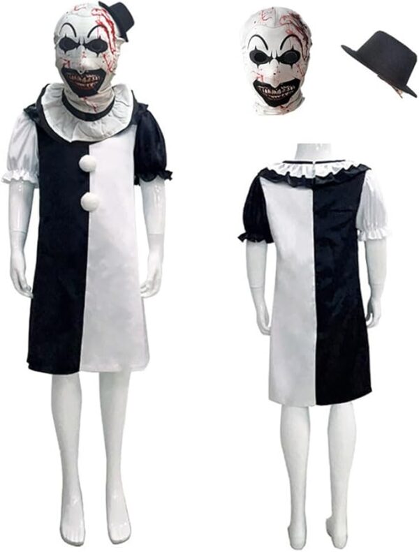 clown costume with head cover