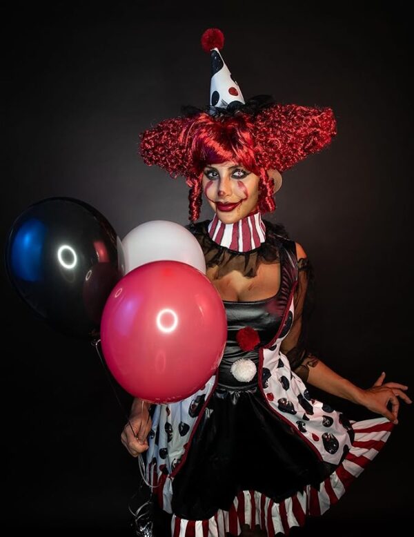 women creepy clown top