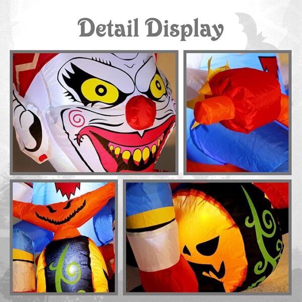 clown bicycle inflatable detail