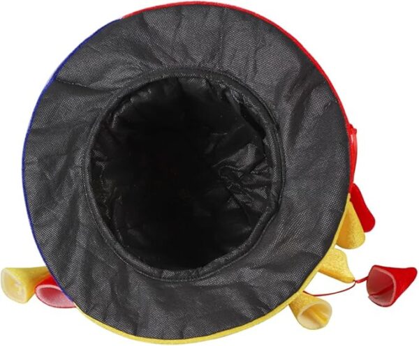 funny jester clown hat bottom view