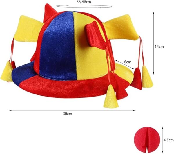 funny jester clown hat size