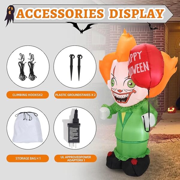 halloween inflatable clown accessories