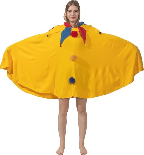 cozy jester costume front view