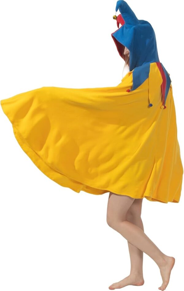 cozy jester costume side view