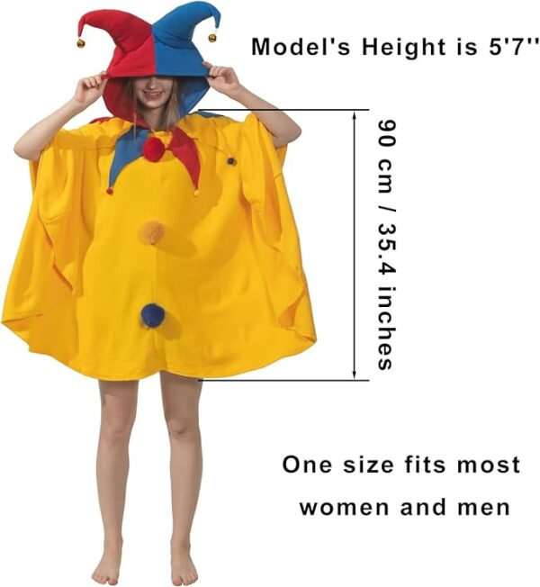 cozy jester costume size