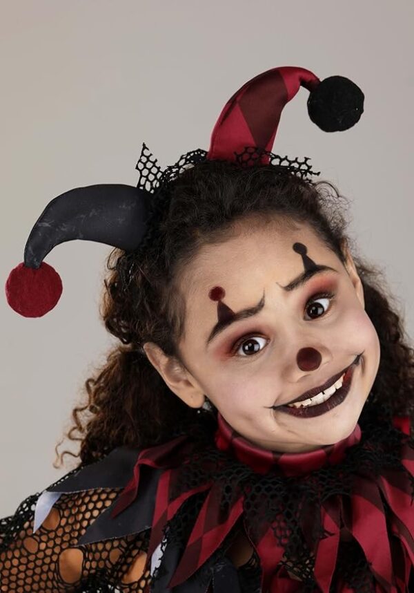 kid's jinxed jester clown costume head band