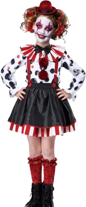 scary clown costume for girl