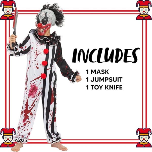 bleeding killer clown costume inclusions