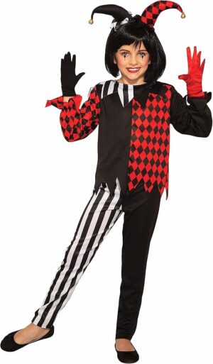 child's dark jester costume