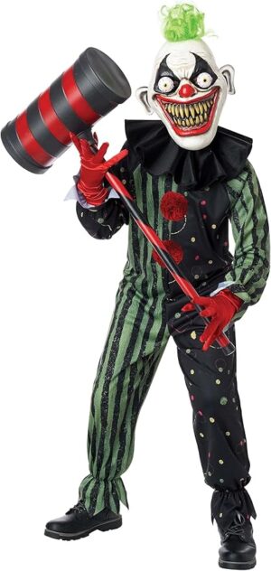 crazy eyed clown child costume