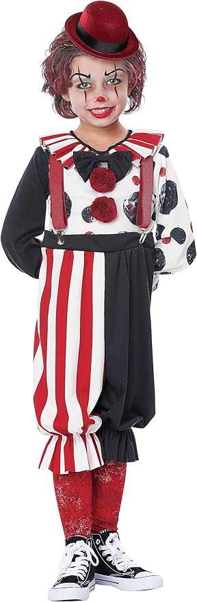 creepy clown kid costume
