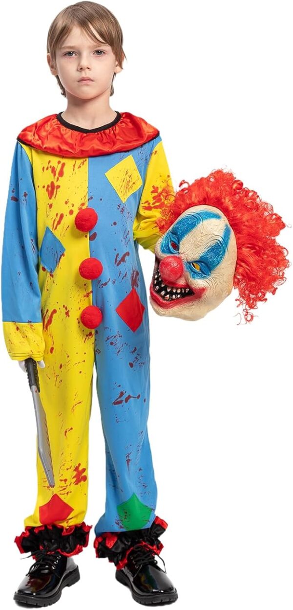 creepy killer clown front view