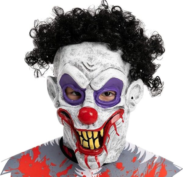 halloween killer clown costume mask