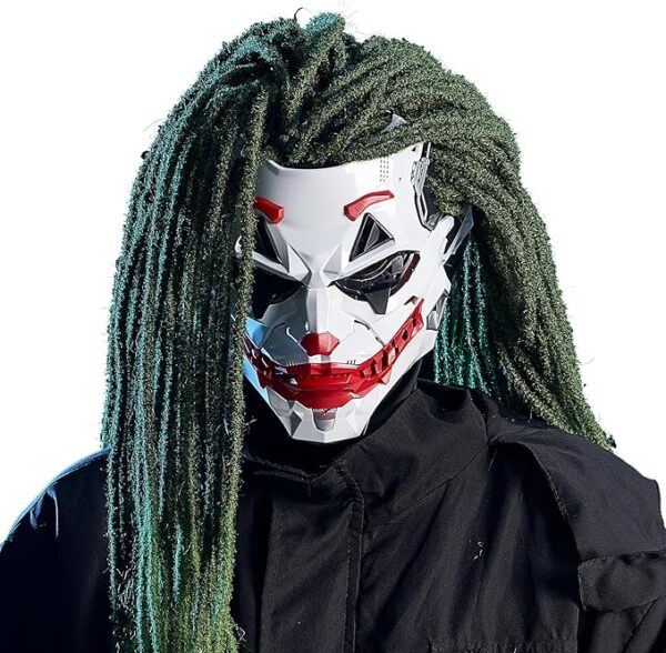 futuristic clown mask