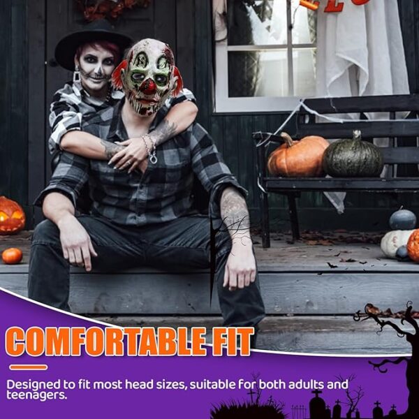 horror clown mask for halloween