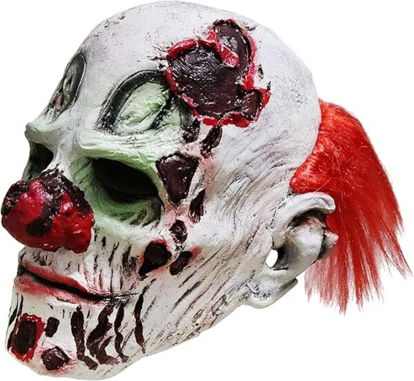 horror clown mask side view