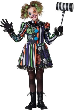 neon clown costume