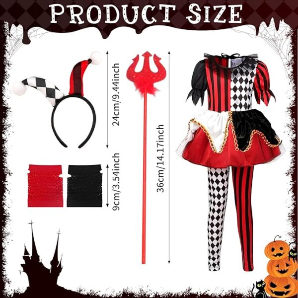 wicked jester costume size