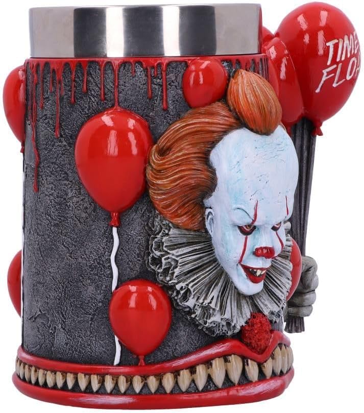 Pennywise clown tankard side view