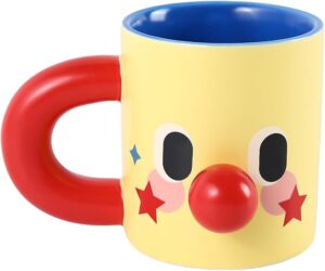 clown face mug