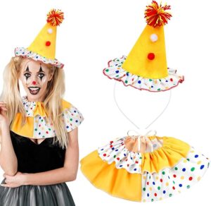 clown hat and collar