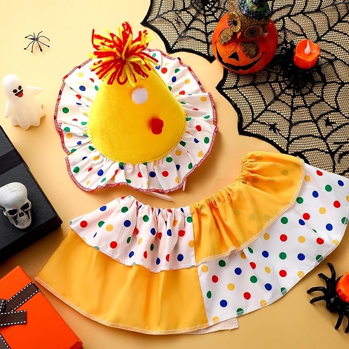 clown hat and collar set