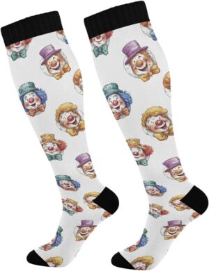 clown pattern socks