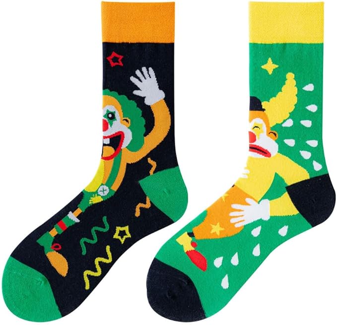 novelty clown socks