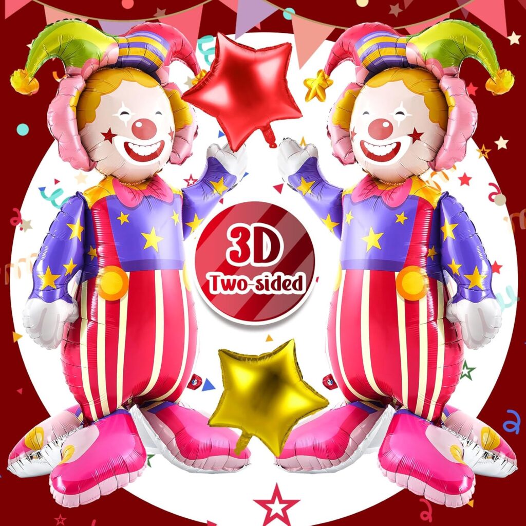 Jester Balloon Ignite the Celebration with 3D Self-Standing Clown Balloons - Jester Planet