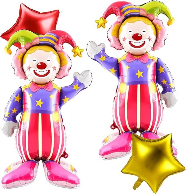 Jester Balloon Ignite the Celebration with 3D Self-Standing Clown Balloons - Jester Planet