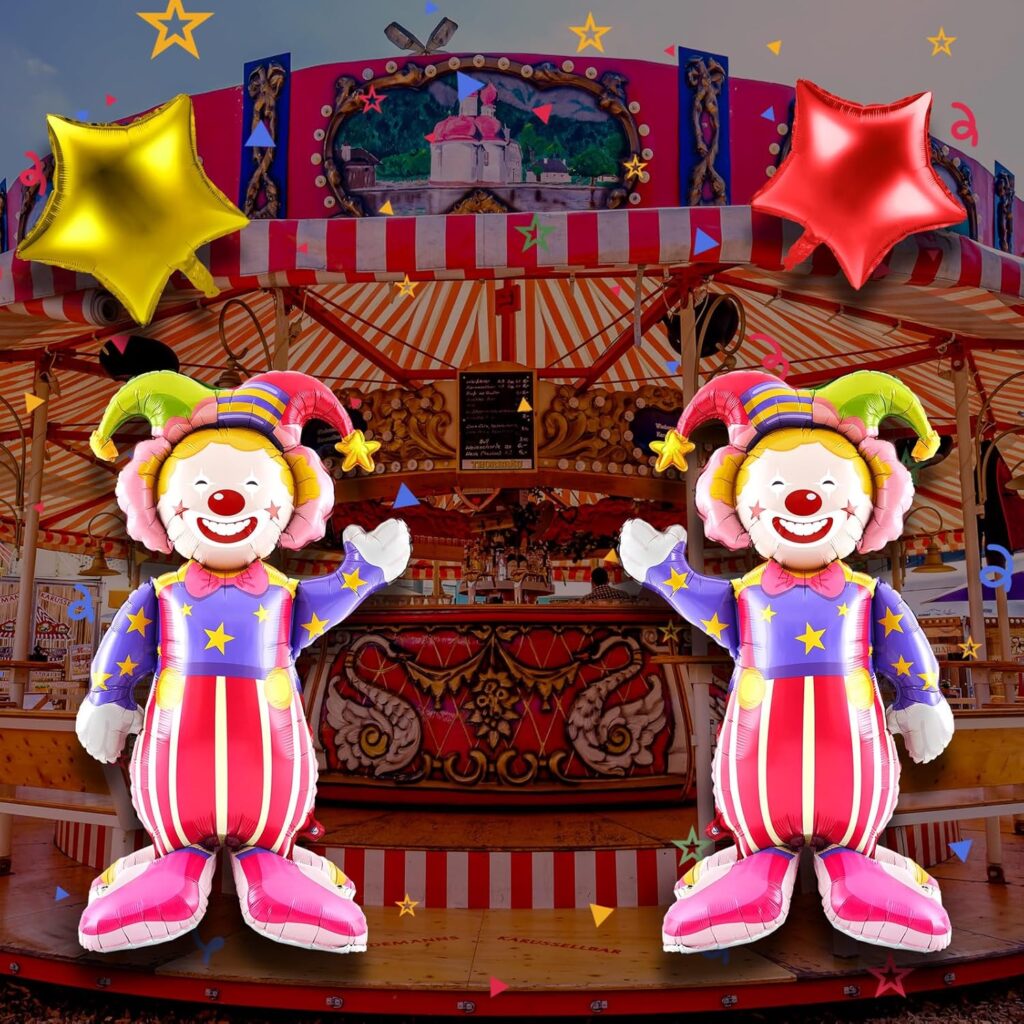 Jester Balloon Ignite the Celebration with 3D Self-Standing Clown Balloons - Jester Planet