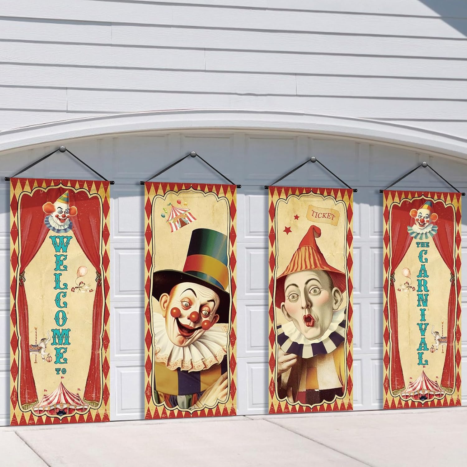 clown porch banner