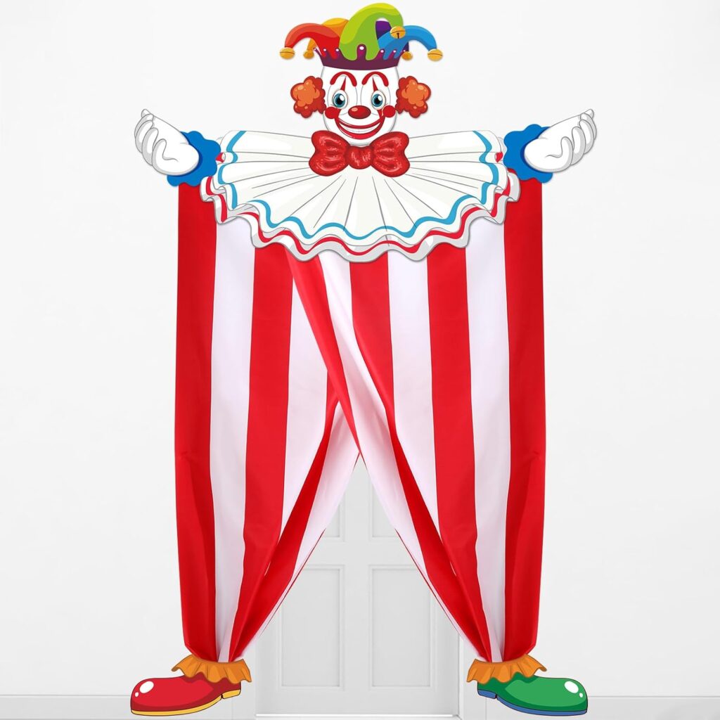 halloween clown door banner