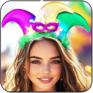 jester lightup hat headband
