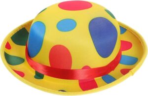 polka dot clown hat