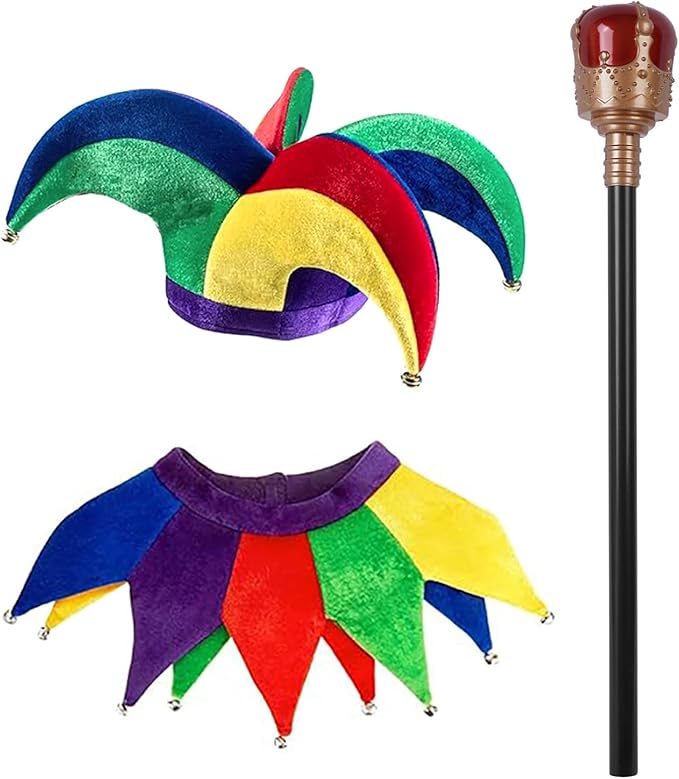 costume hat collar and scepter set inclusions