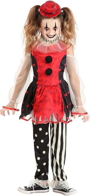creepy clown costume for girls