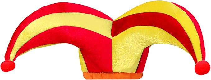 funny clown hat back view