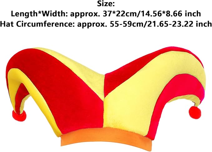 funny clown hat size