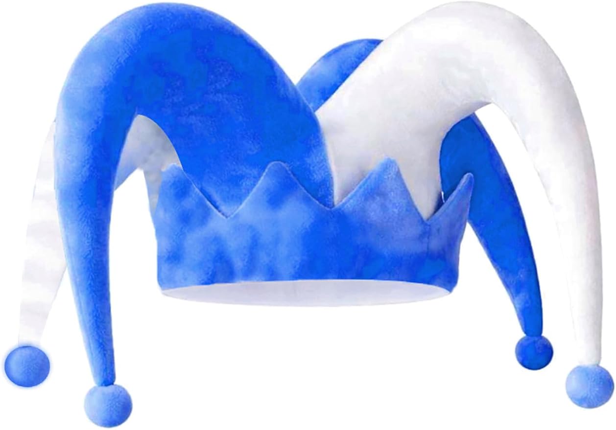 mardi gras blue jester hat design