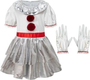 scary clown costume girls