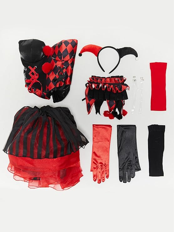 Halloween jester costume inclusions